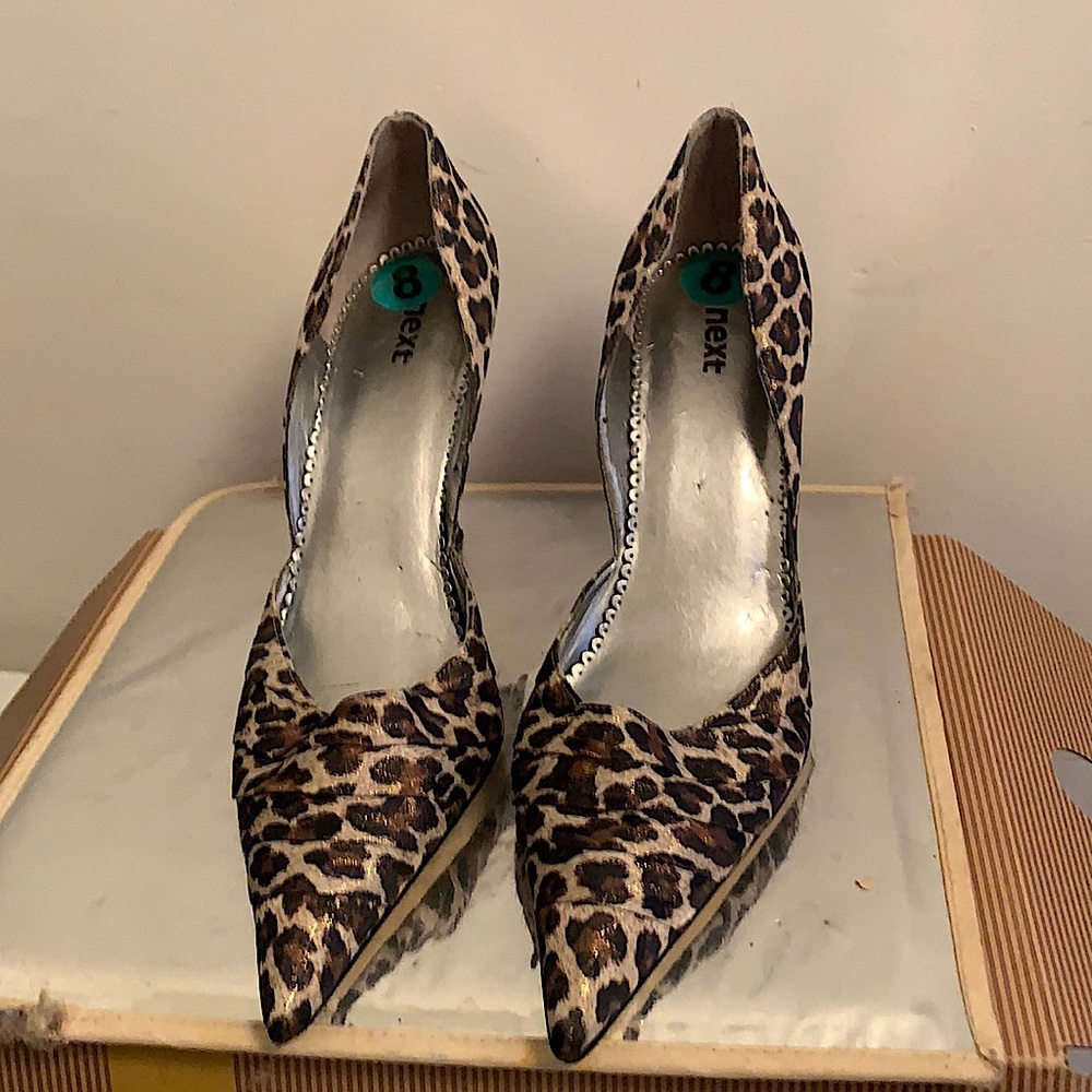 NEXT SIZE 8 ZEBRA MATERIAL PRINTS SEXY HIGH HEELS